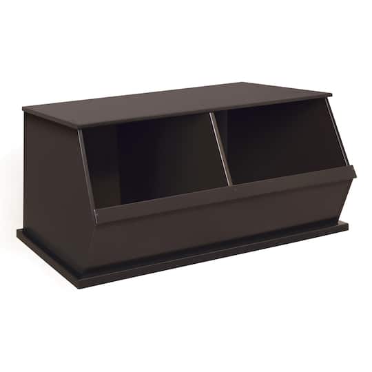 Badger Basket 2 Bin Stackable Storage Cubby